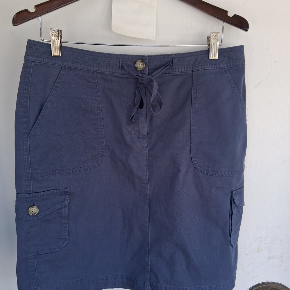 L.L. Bean Cargo Skirt Favorite Fit Drawstring Women's Size 10 - Picture 4 of 8
